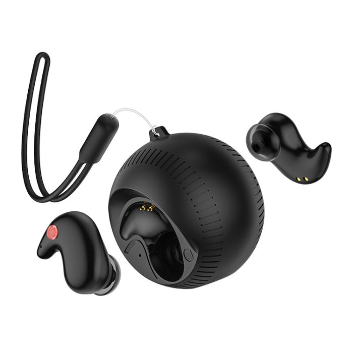 Auriculares intrauditivos Bluetooth estéreo con bola de coco pequeña y compartimento de carga