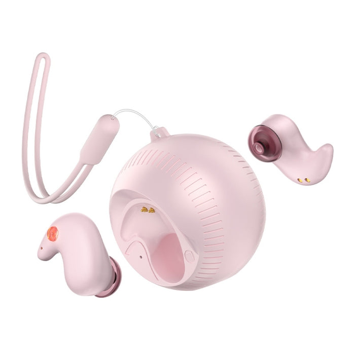 Auriculares intrauditivos Bluetooth estéreo con bola de coco pequeña y compartimento de carga