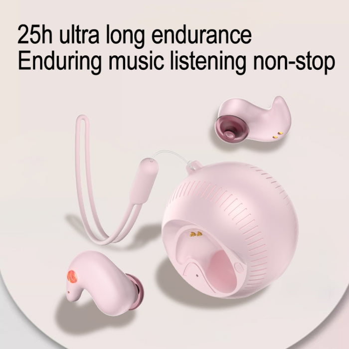 Auriculares intrauditivos Bluetooth estéreo con bola de coco pequeña y compartimento de carga