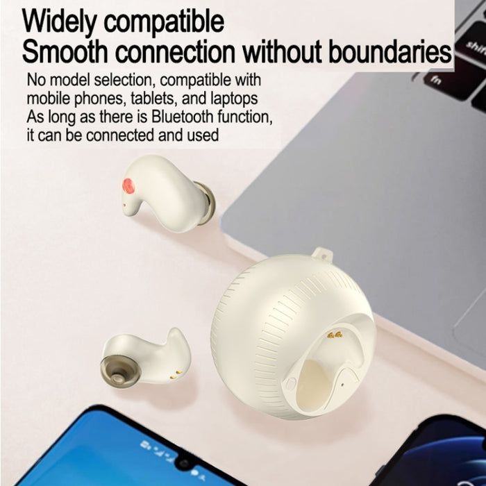 Auriculares intrauditivos Bluetooth estéreo con bola de coco pequeña y compartimento de carga