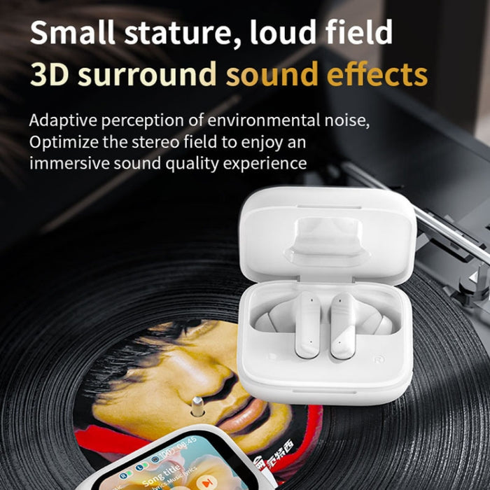 Auriculares inalámbricos Bluetooth con reducción de ruido dual ANC+ENC y pantalla táctil a todo color LX-10