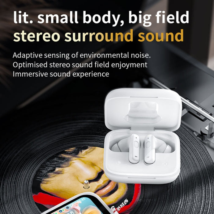 Auriculares Bluetooth inalámbricos con reducción de ruido ANC + ENC con pantalla táctil a todo color LY30