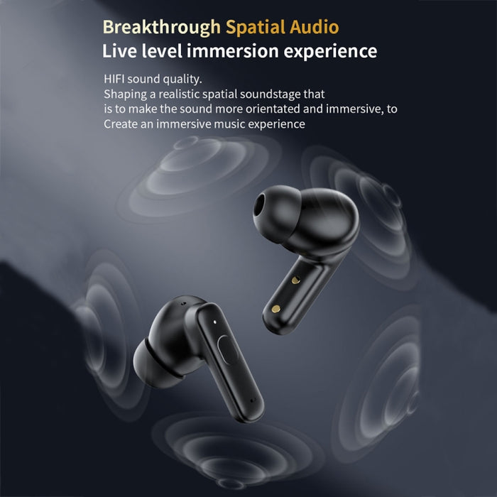 Auriculares Bluetooth inalámbricos con reducción de ruido ANC + ENC con pantalla táctil a todo color LY30