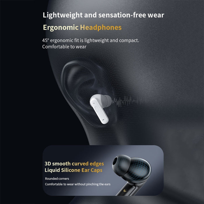 Auriculares Bluetooth inalámbricos con reducción de ruido ANC + ENC con pantalla táctil a todo color LY30