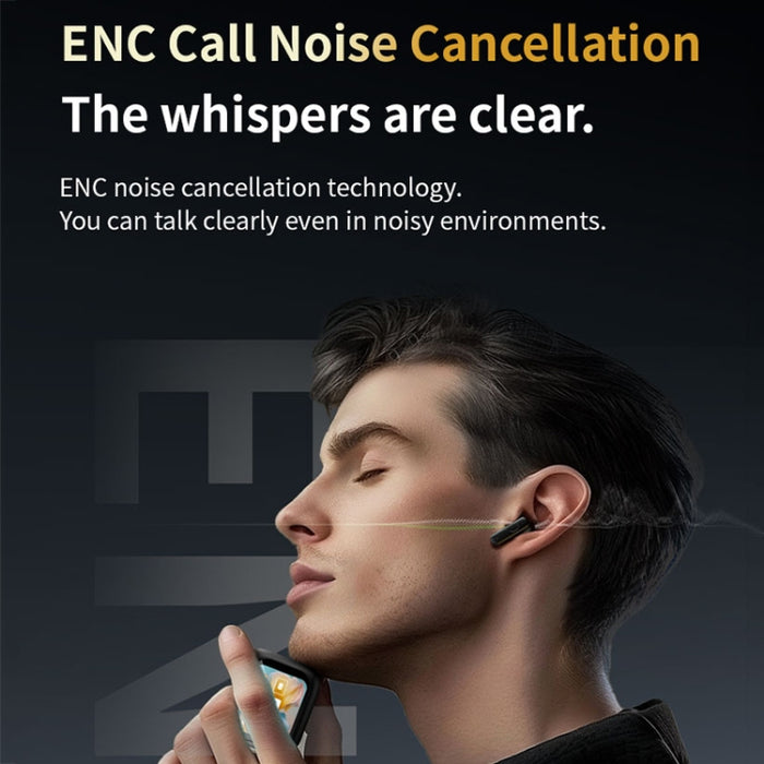 Auriculares Bluetooth inalámbricos con reducción de ruido ANC + ENC con pantalla táctil a todo color LY30