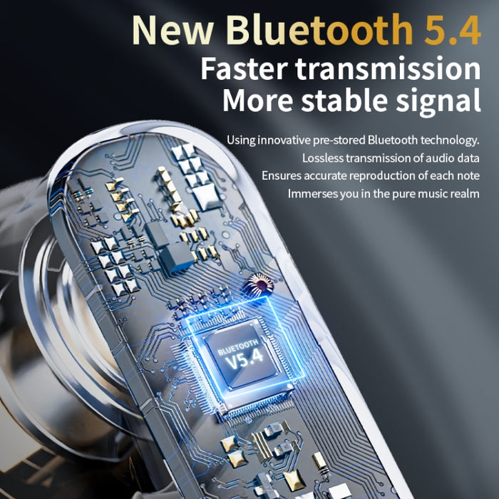 Auriculares Bluetooth inalámbricos con reducción de ruido ANC + ENC con pantalla táctil a todo color LY30