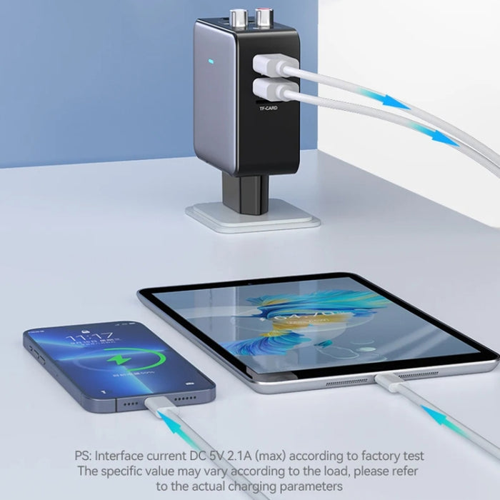 Adaptador Bluetooth 5.3 OMS-H6 Receptor y transmisor de audio inalámbrico Enchufe europeo, OMS-H6