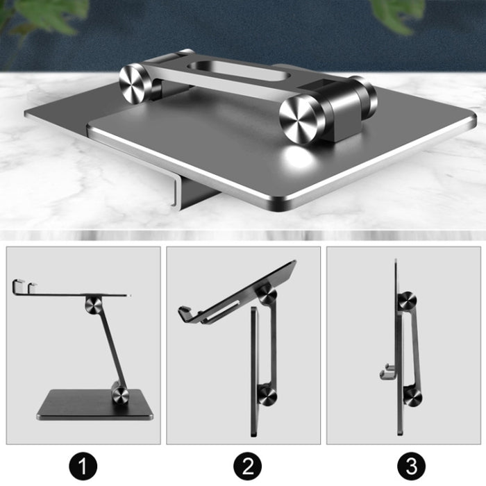 Soporte de tableta de aleación de aluminio Soporte de escritorio plegable para teléfono móvil, MT134
