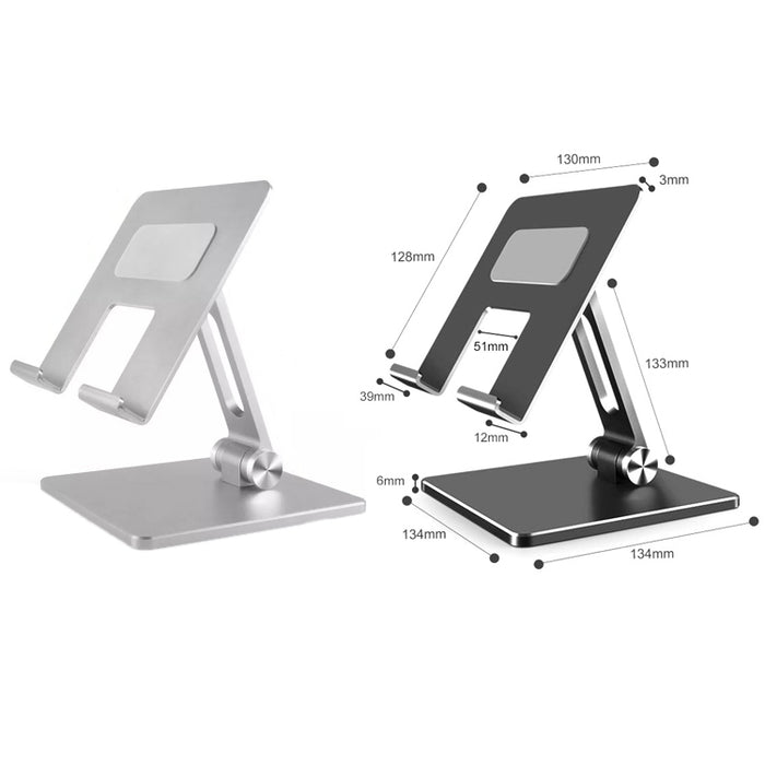 Soporte de tableta de aleación de aluminio Soporte de escritorio plegable para teléfono móvil, MT134