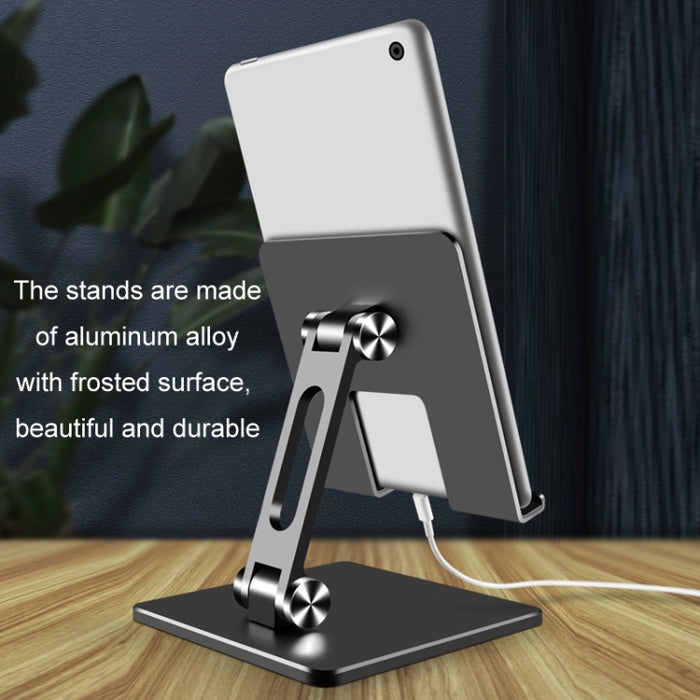 Soporte de tableta de aleación de aluminio Soporte de escritorio plegable para teléfono móvil, MT134
