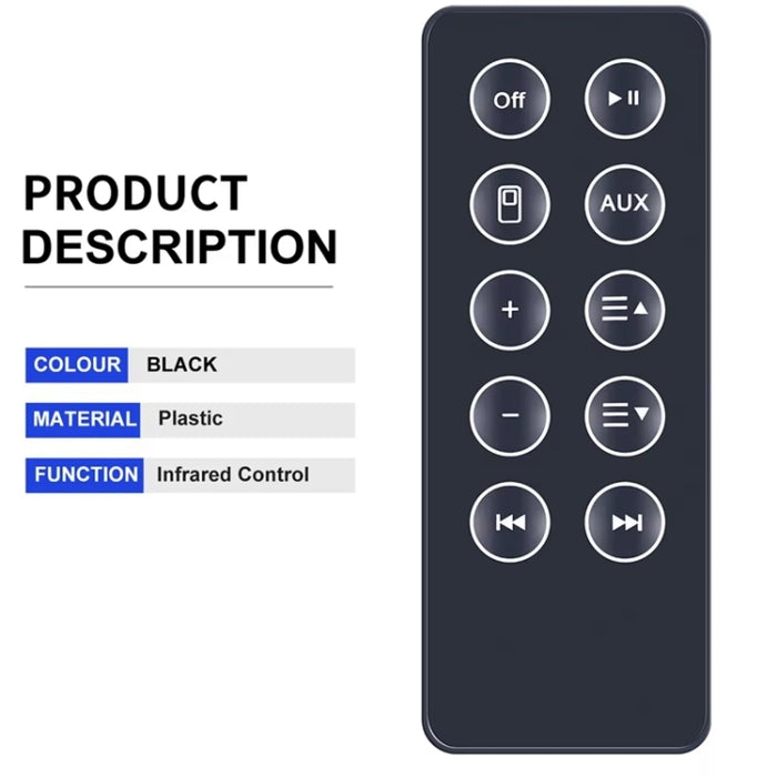 Piezas de repuesto para el control remoto del altavoz Bluetooth BOSE SD10, For BOSE SD10