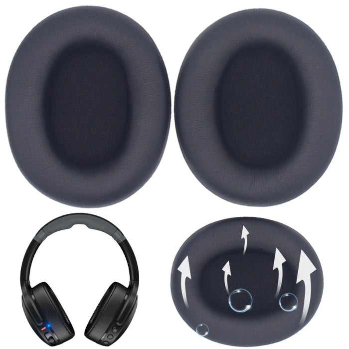 1 par de protectores auditivos de cuero con esponja para auriculares Skullcandy Crusher ANC 2 para juegos