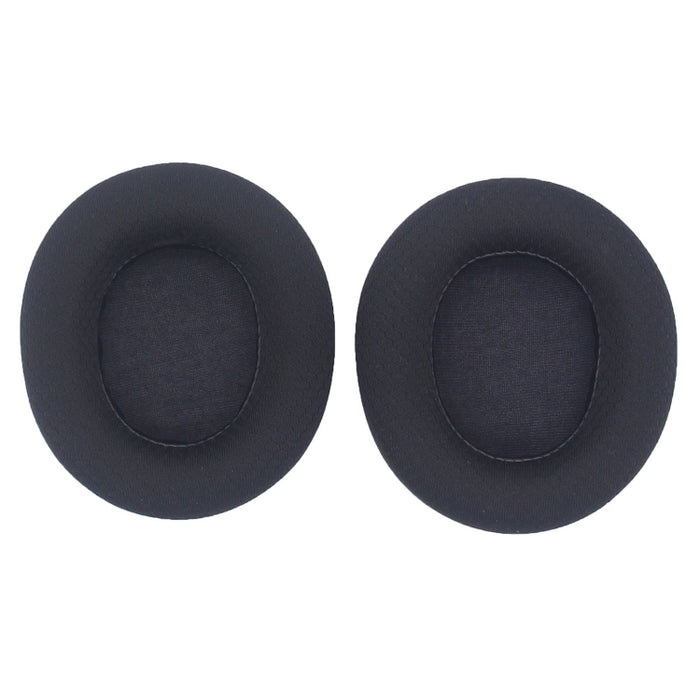 1 par de fundas de esponja para auriculares con cable SteelSeries Arctis Nova 3/5/7/Pro, Black Leather, Black Pattern, Gray Net