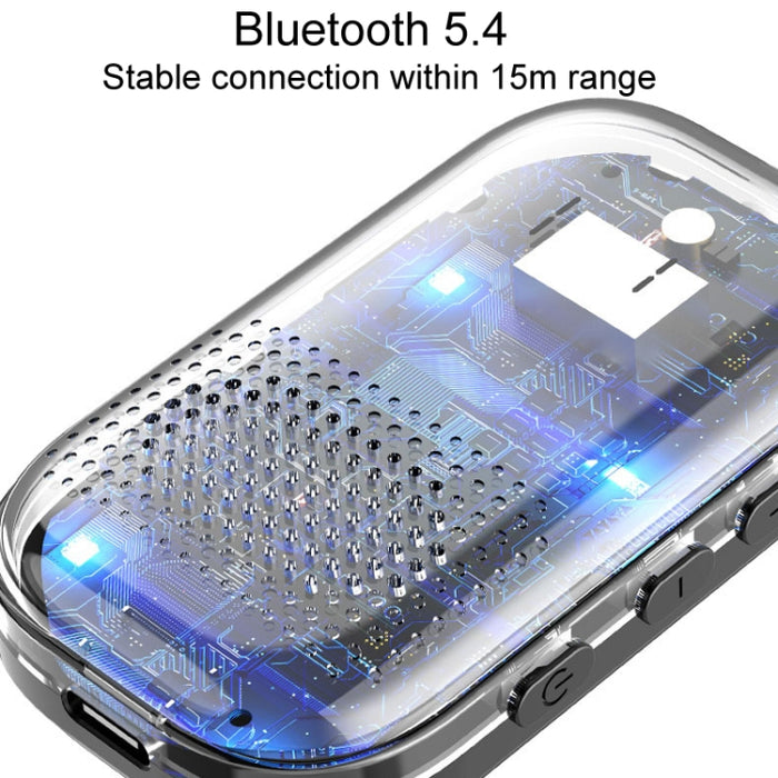 Receptor de audio Bluetooth multifuncional con clip y radio FM enchufable