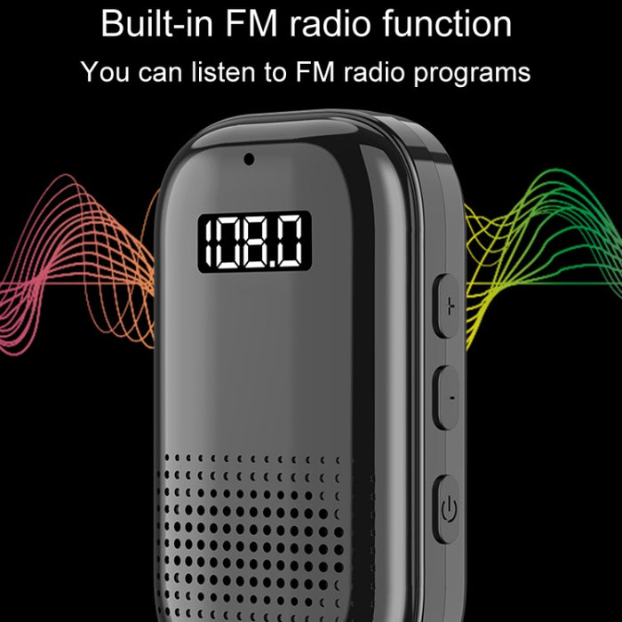 Receptor de audio Bluetooth multifuncional con clip y radio FM enchufable