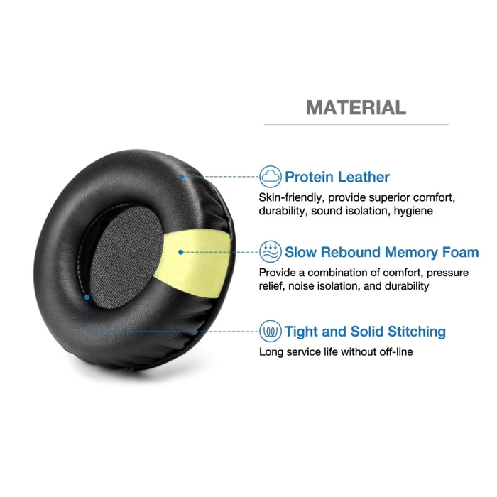1 par de protectores de piel con esponja para auriculares Pioneer HDJ-X5 / HDJ-X7 / HDJ-X10