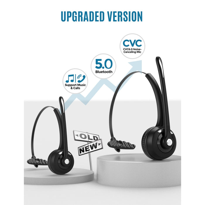 Auriculares inalámbricos mono Bluetooth 5.0 para empresas Auriculares dedicados para atención al cliente