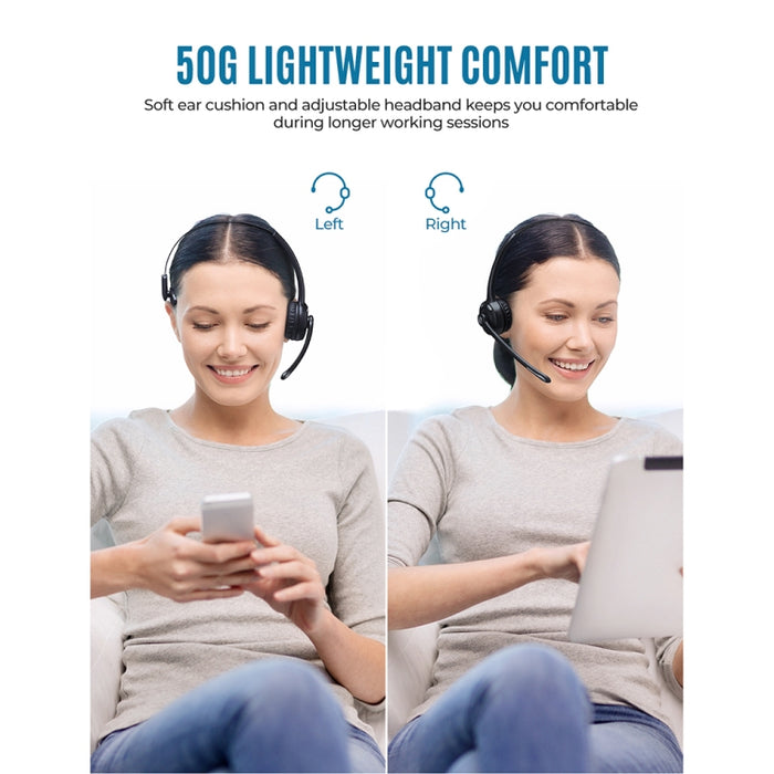 Auriculares inalámbricos mono Bluetooth 5.0 para empresas Auriculares dedicados para atención al cliente