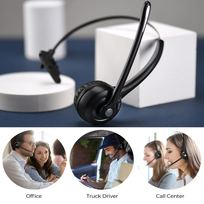 Auriculares inalámbricos mono Bluetooth 5.0 para empresas Auriculares dedicados para atención al cliente