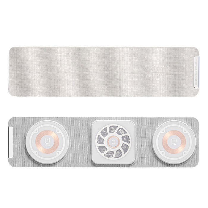 Cargador inalámbrico plegable 3 en 1 Magsafe, carga rápida inalámbrica portátil