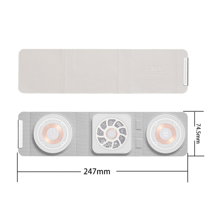 Cargador inalámbrico plegable 3 en 1 Magsafe, carga rápida inalámbrica portátil