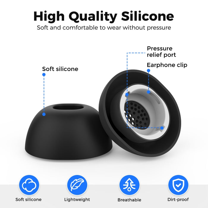 Auriculares de silicona AhaStyle WG173 para Samsung Galaxy Buds3 Pro, S, M, L, S+M+L