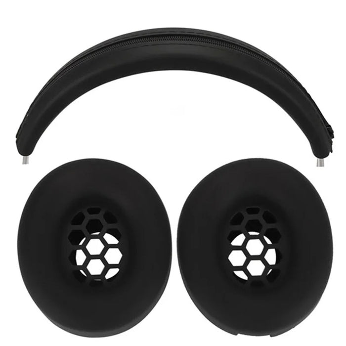 Juego de almohadillas de silicona para los oídos y funda para la diadema para auriculares Beats Studio Pro, Set Black, Set Beige, Set Red, Set Deep Blue
