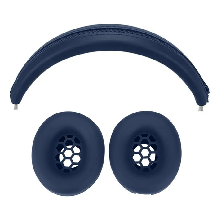 Juego de almohadillas de silicona para los oídos y funda para la diadema para auriculares Beats Studio Pro, Set Black, Set Beige, Set Red, Set Deep Blue