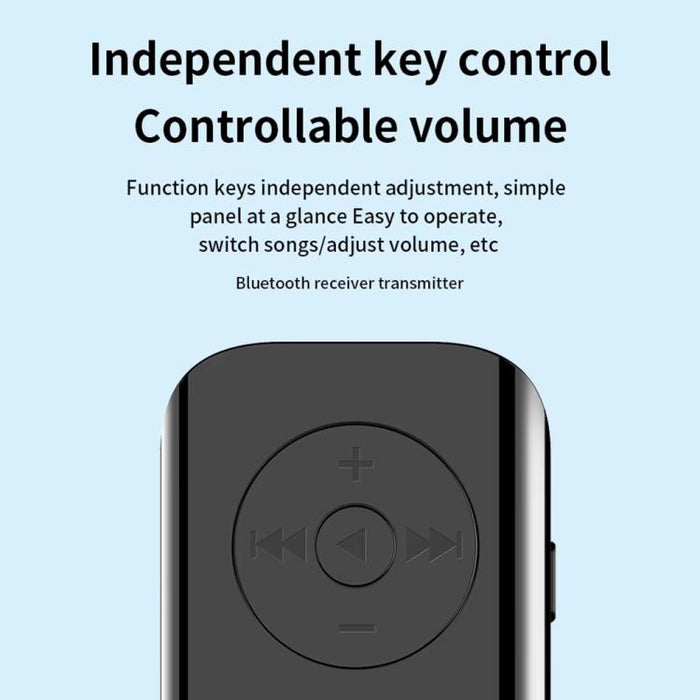 Receptor y transmisor de audio con Bluetooth 5.3 y clip MX-M06 Adaptador de audio para computadora y automóvil
