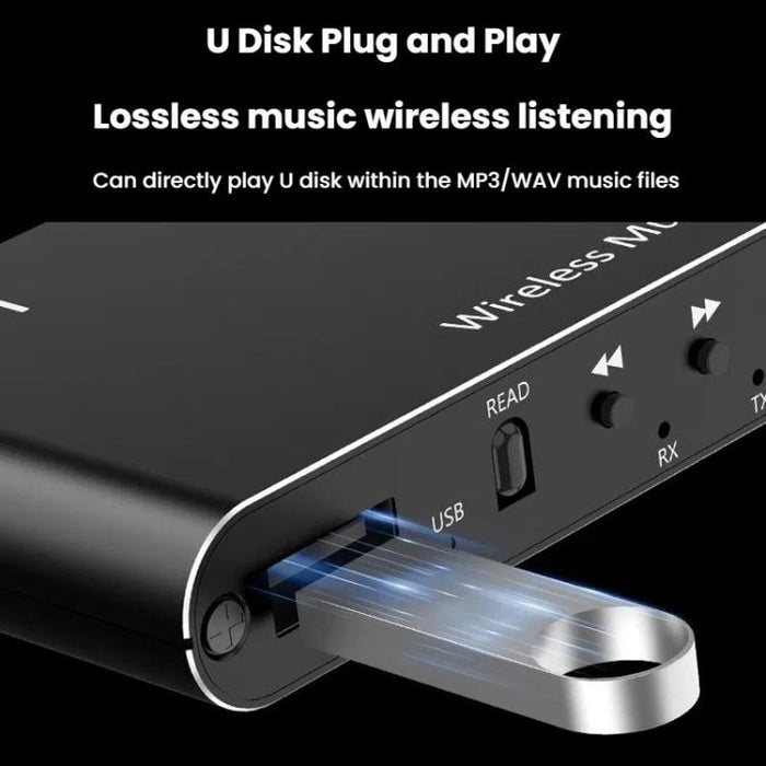 Adaptador de audio 2 en 1 con amplificador AUX y Bluetooth 5.4, Bluetooth 5.4