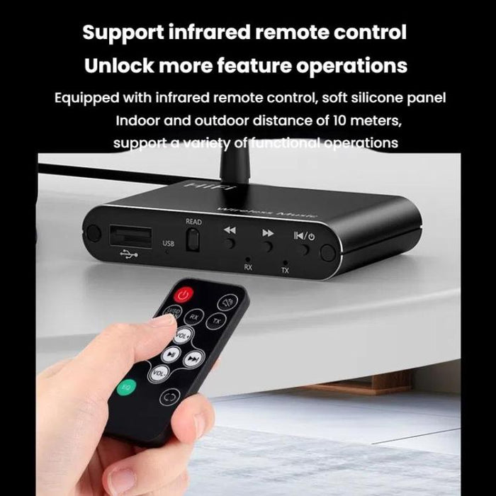 Adaptador de audio 2 en 1 con amplificador AUX y Bluetooth 5.4, Bluetooth 5.4