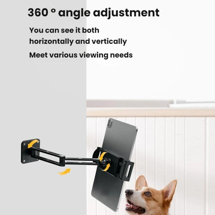 4-12.9 Inch Aluminum Alloy Rotating Cantilever Wall Mount For Phones And Tablets, Long Version, Short Version