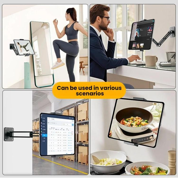 4-12.9 Inch Aluminum Alloy Rotating Cantilever Wall Mount For Phones And Tablets, Long Version, Short Version