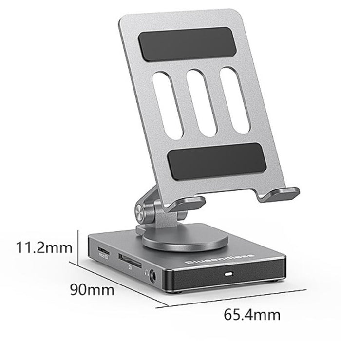 Blueendless ST803 Phone Rotating Stand Docking Station, 8 In 1