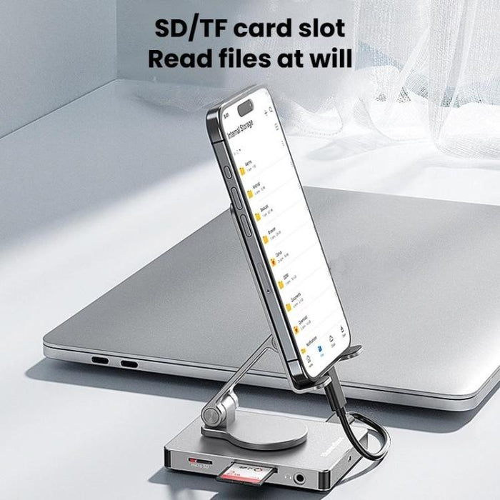 Blueendless ST803 Phone Rotating Stand Docking Station, 8 In 1