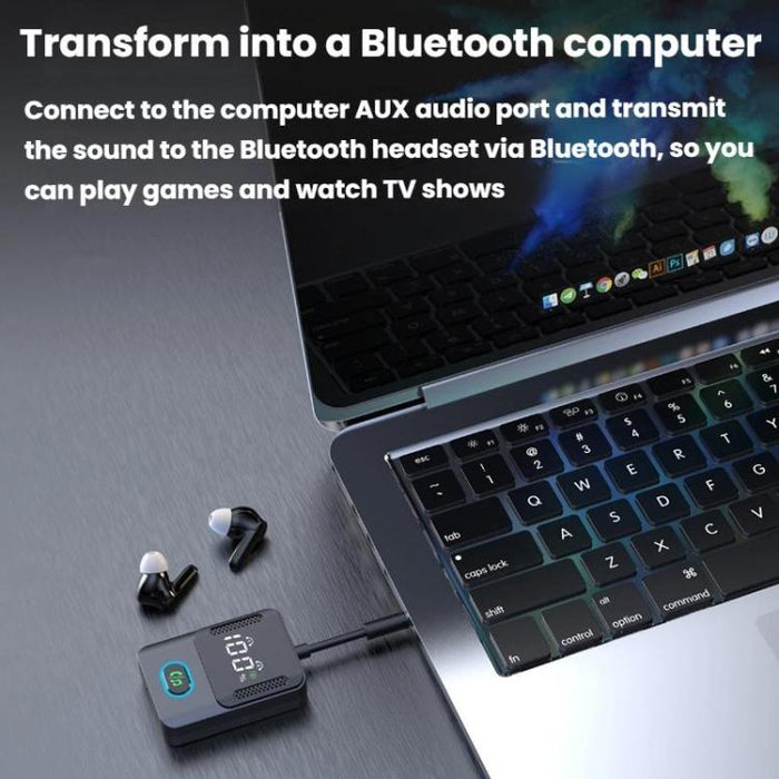 BR16 Car Bluetooth Dual-Microphone Receiver-Transmitter Long Lasting Audio Adapter