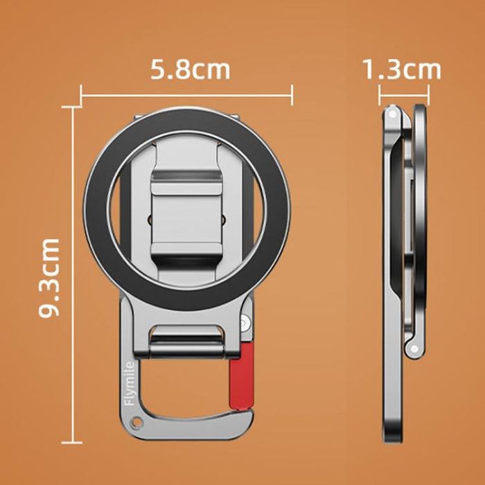Magsafe Magnetic Cell Phone Shooter Folding Metal Clip 1/4 Expanding Stand Accessory, MB015