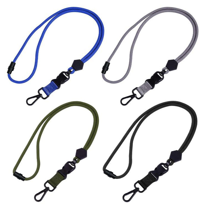 Adjustable Detachable Safety Buckle Metal Hook Mobile Phones ID Cards Lanyard
