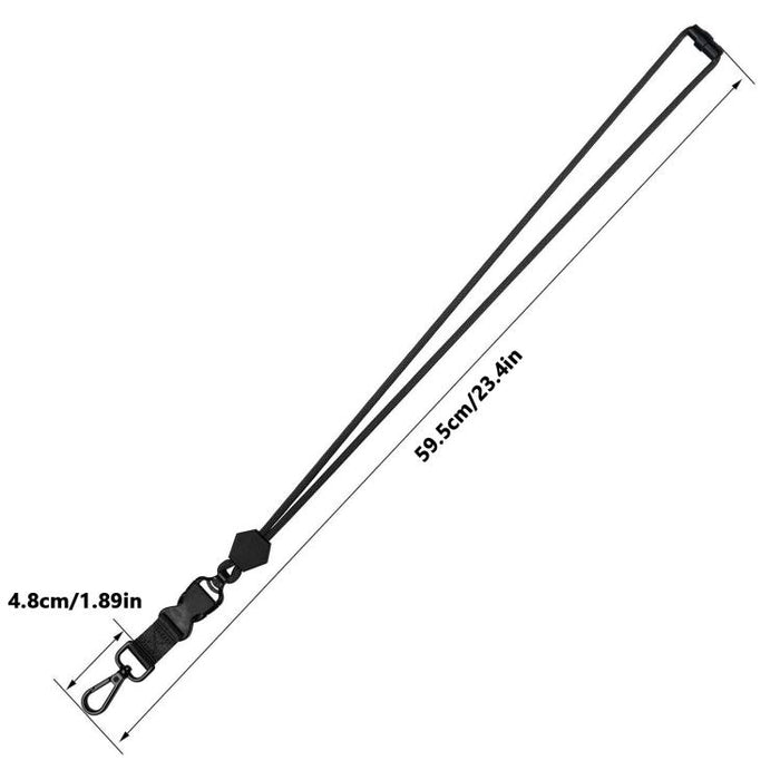 Adjustable Detachable Safety Buckle Metal Hook Mobile Phones ID Cards Lanyard