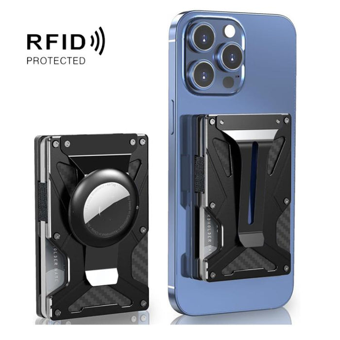 Cartera con bloqueo RFID y tarjetero magnético para AirTag de 2.ª generación / AirTag de 1.ª generación
