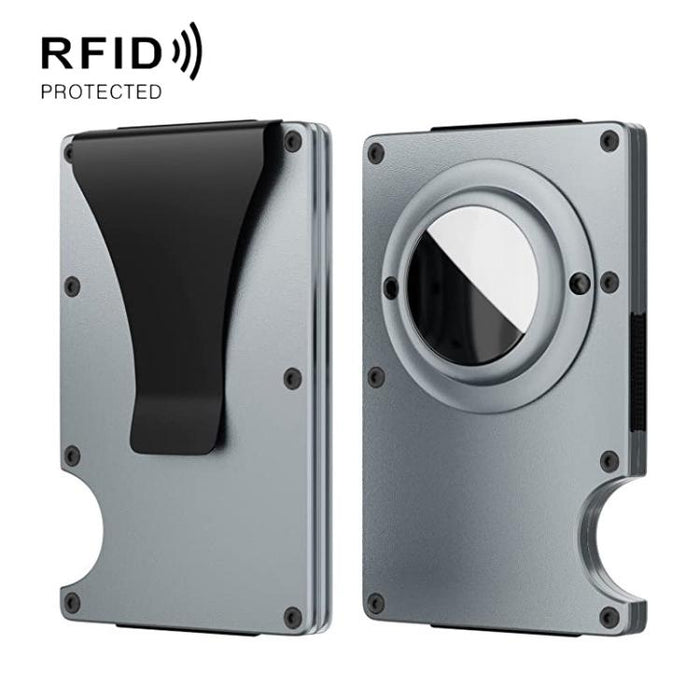 Cartera metálica con bloqueo RFID para tarjetas AirTag de 2.ª generación / AirTag de 1.ª generación