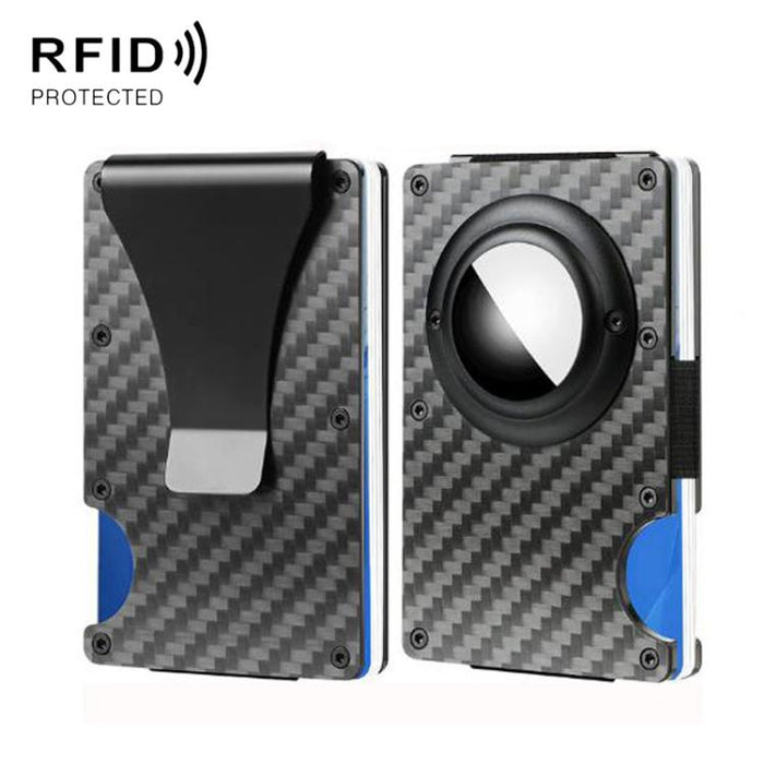 Cartera metálica con bloqueo RFID para tarjetas AirTag de 2.ª generación / AirTag de 1.ª generación