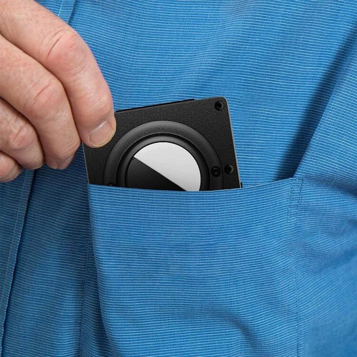 Cartera metálica con bloqueo RFID para tarjetas AirTag de 2.ª generación / AirTag de 1.ª generación