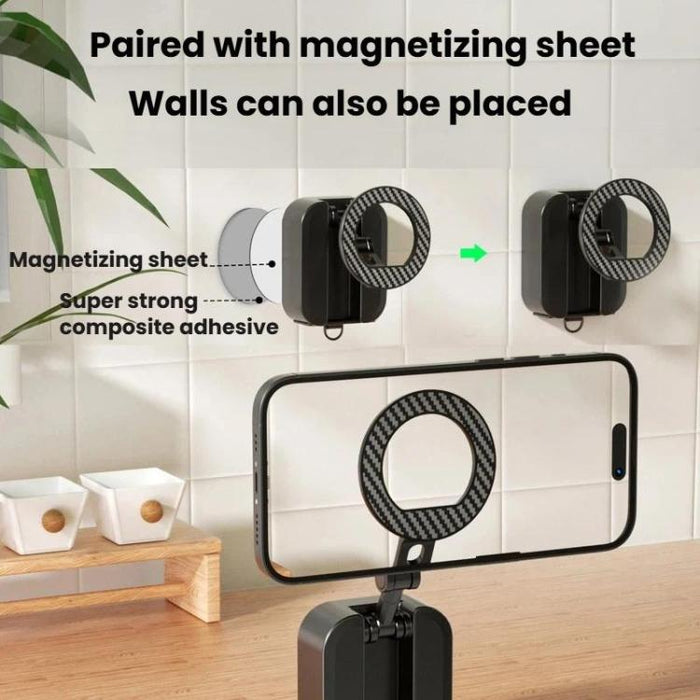 Soporte magnético de escritorio plegable y giratorio portátil para teléfono