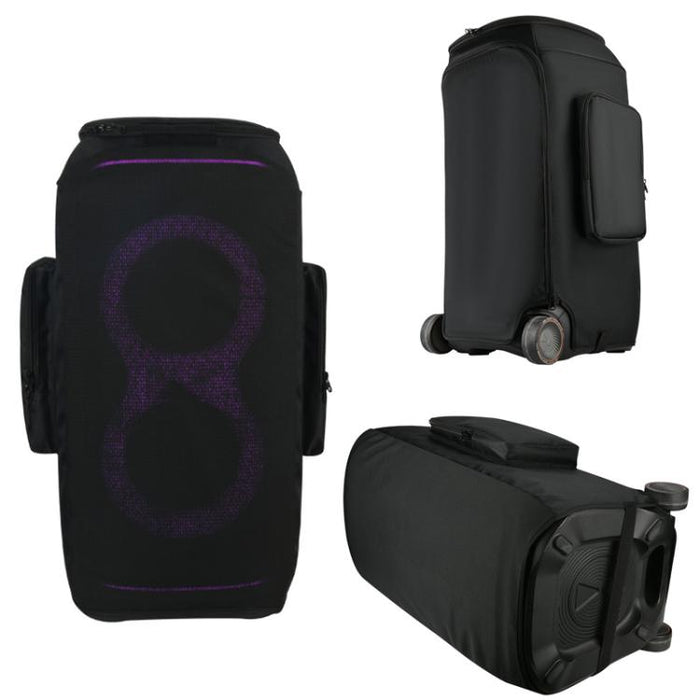 Funda mejorada para altavoz JBL Partybox Stage 320 con bolsillos laterales dobles y carcasa de malla de nailon., Upgraded Cover