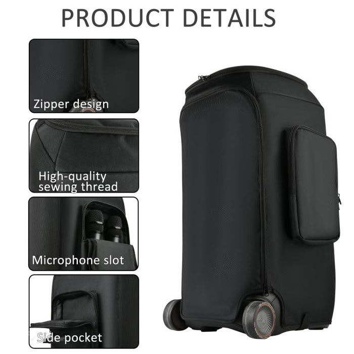 Funda mejorada para altavoz JBL Partybox Stage 320 con bolsillos laterales dobles y carcasa de malla de nailon., Upgraded Cover