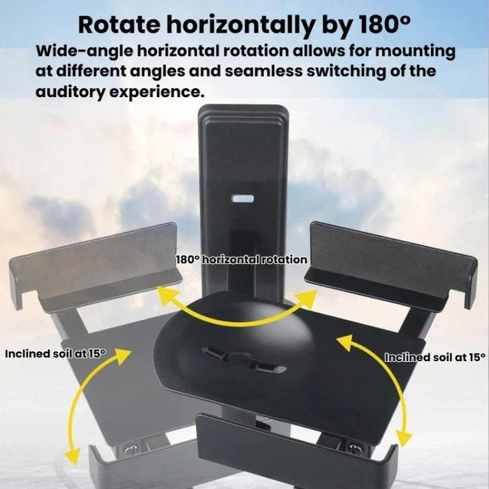 Soporte de pared con ángulo ajustable para altavoces y monitores de sonido envolvente., LKT-383, LKT-383S