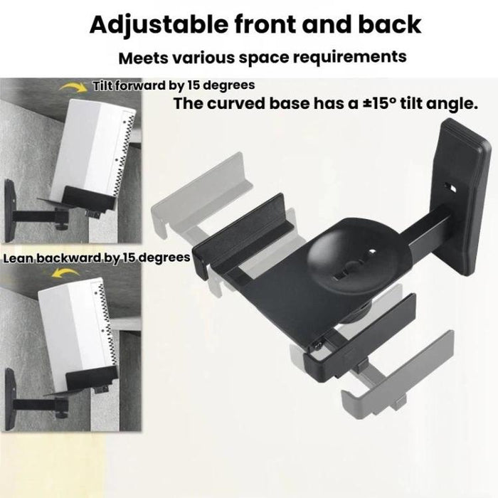 Soporte de pared con ángulo ajustable para altavoces y monitores de sonido envolvente., LKT-383, LKT-383S