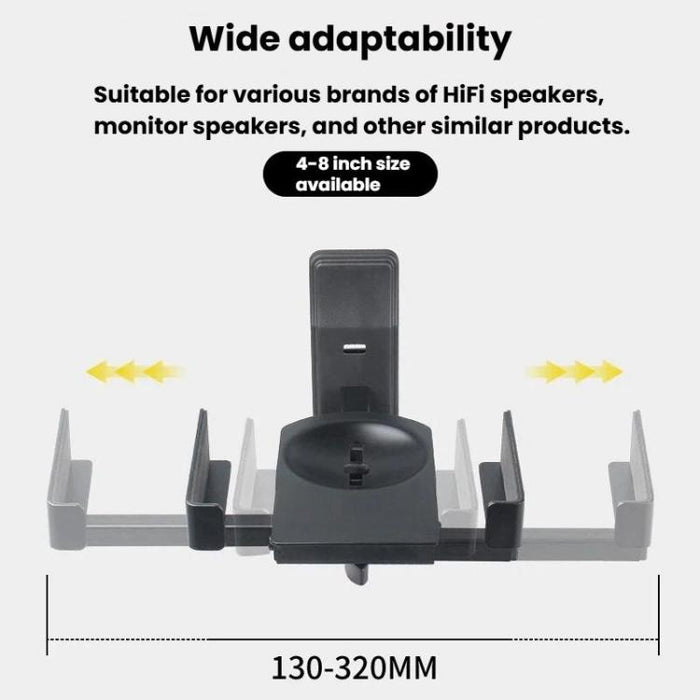 Soporte de pared con ángulo ajustable para altavoces y monitores de sonido envolvente., LKT-383, LKT-383S