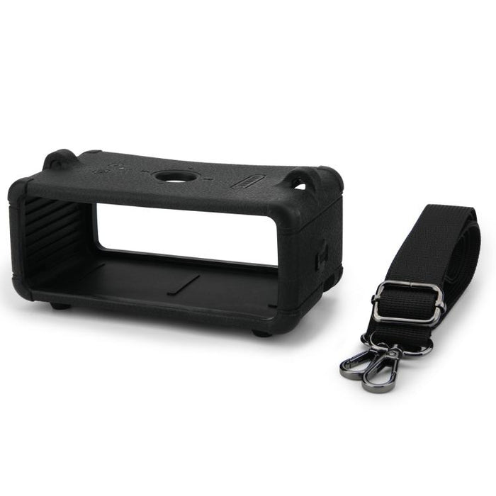Funda protectora de silicona portátil para Marshall Emberton III con correa ajustable para el hombro.